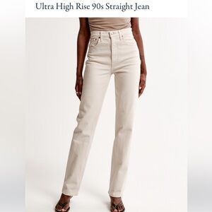 A&F The 90’s Straight Ultra High Rise Jeans